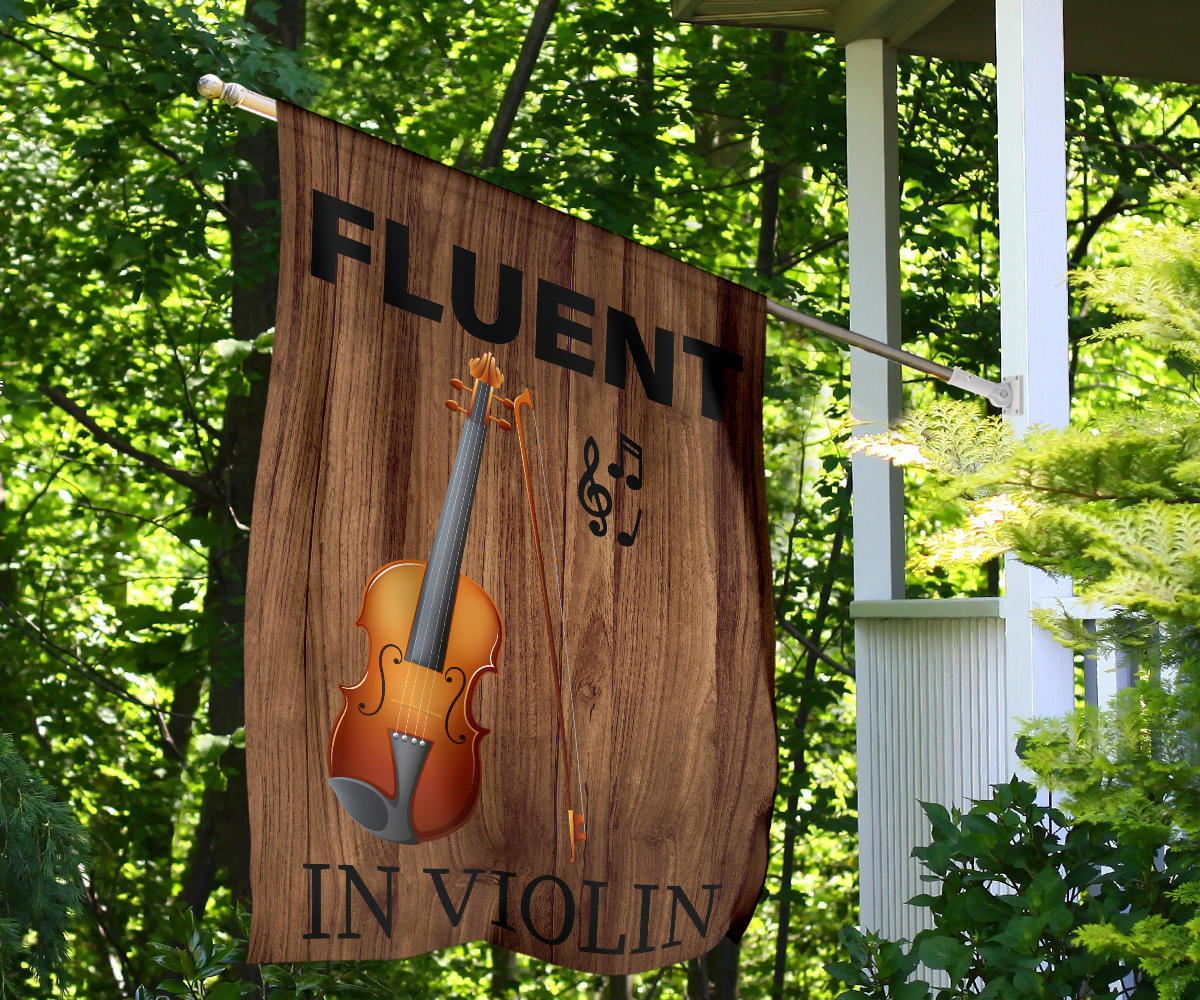 Fluent In Violin Flag