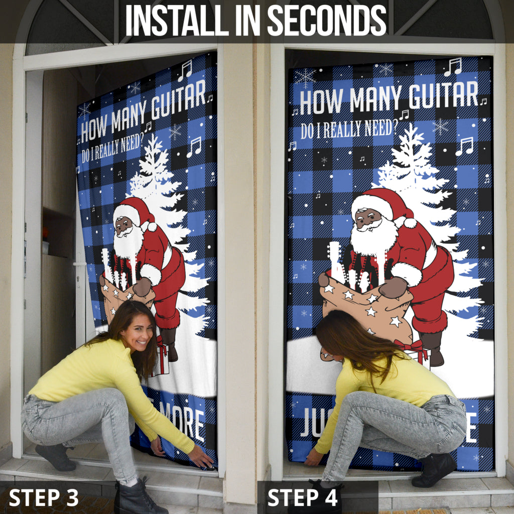 Just One More Guitar Blue Door Sock