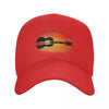 Guitar Sunset Island Baseball Cap