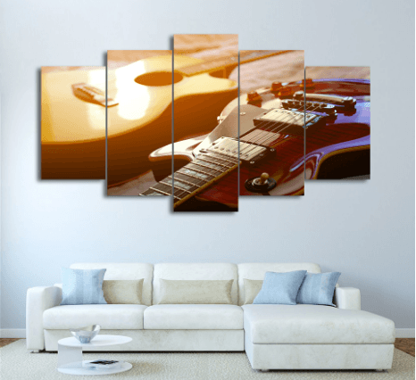 5 Piece Guitar Duo Canvas Art - { shop_name }} - Review