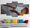 5 Pieces Mosaic Guitar Canvas Art - { shop_name }} - Review