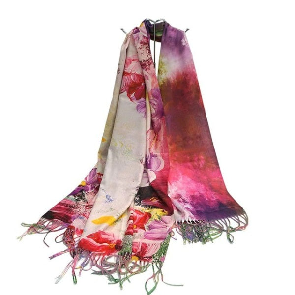Floral Piano Shawl/Scarf