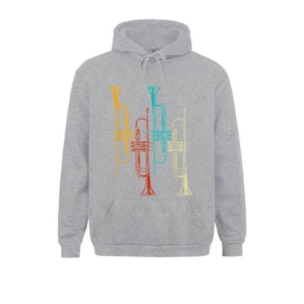Retro Jazz Music Trumpet Hoodie