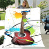 3D Music Note Guitar Blanket