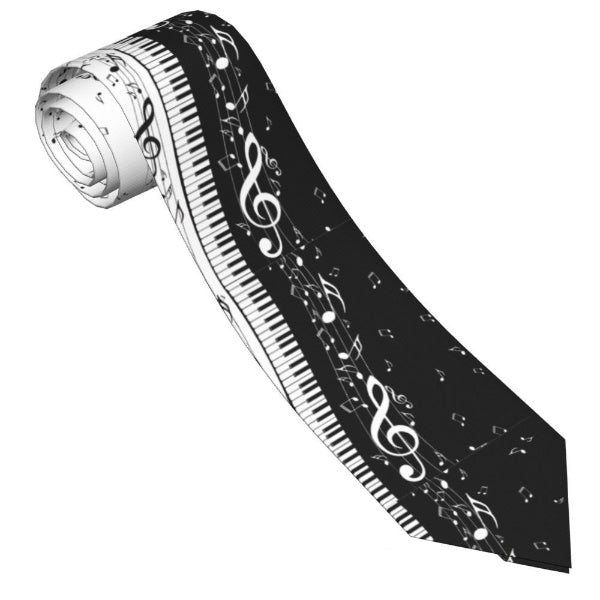 Music Note Piano Key Tie