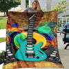 3D Music Note Guitar Blanket