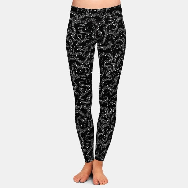 Musical Notes Fitness Leggins