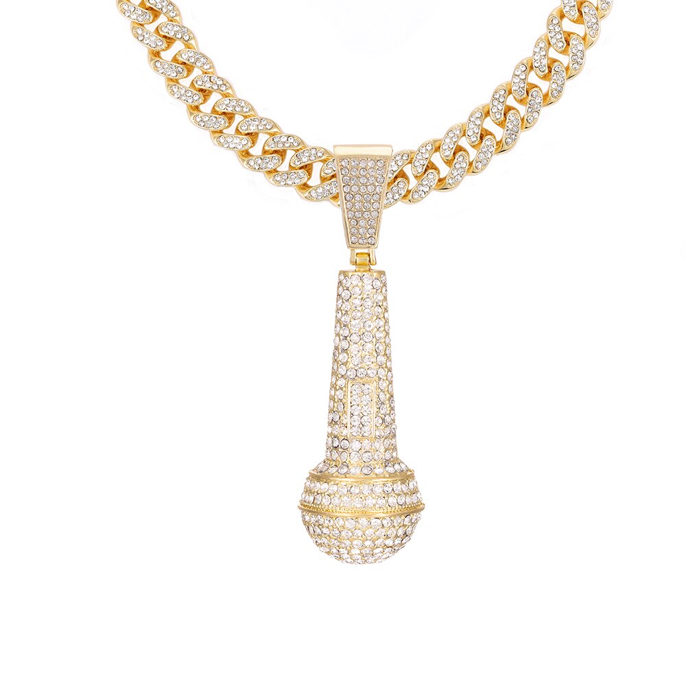 Microphone Hip Hop Necklace