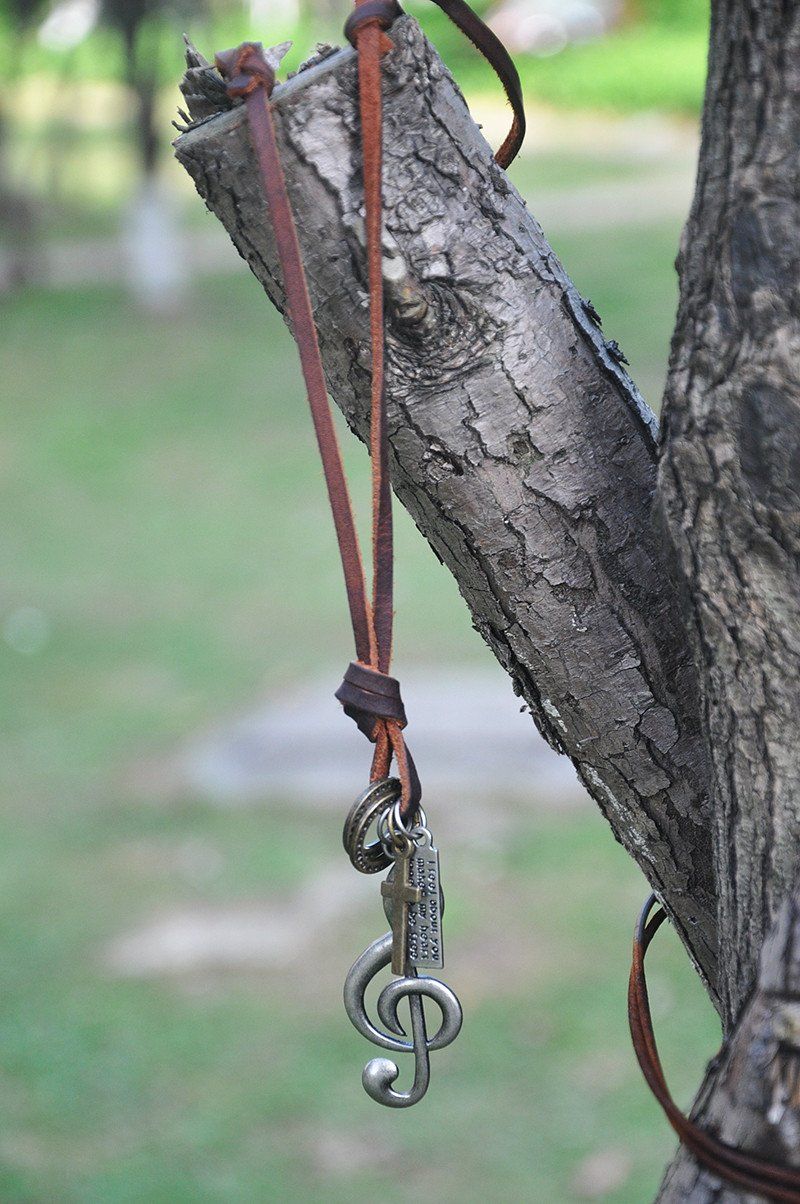 Music Punk Leather Rope Collier Choker - Artistic Pod Review