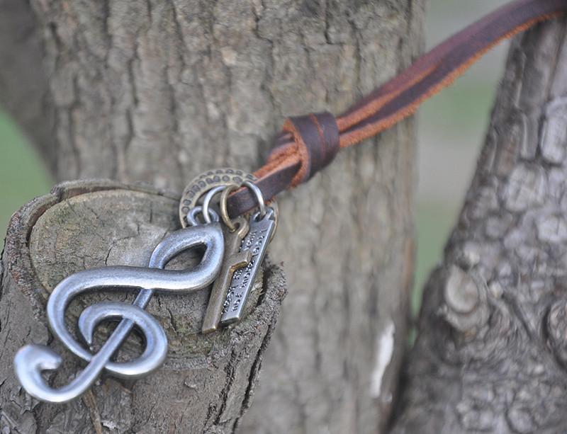 Music Punk Leather Rope Collier Choker - Artistic Pod Review