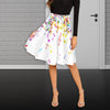 Colorful Music Notes Midi Skirt