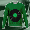 Vinyl Record Green Sweatshirt