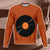 Vinyl Record Orange Sweatshirt