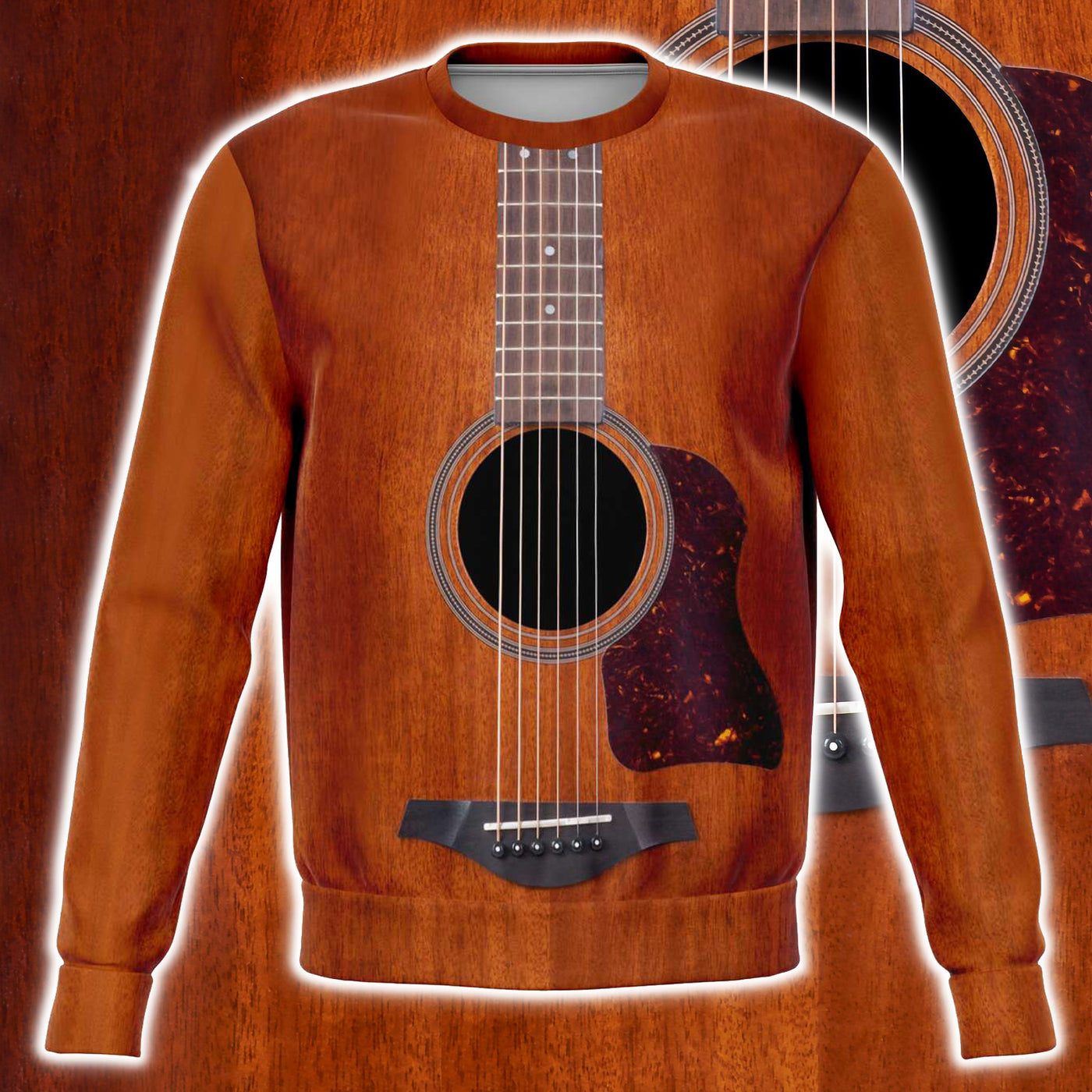 Wood Guitar Men's Sweatshirt