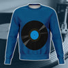 Vinyl Record Blue Sweatshirt