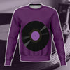 Vinyl Record Purple Sweatshirt