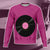 Vinyl Record Pink Sweatshirt