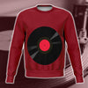 Vinyl Record Red Sweatshirt