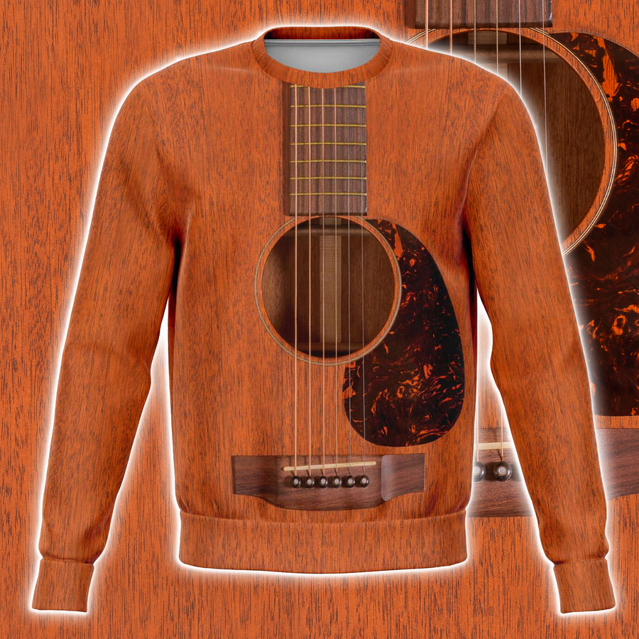 Wood Guitar Sweatshirt