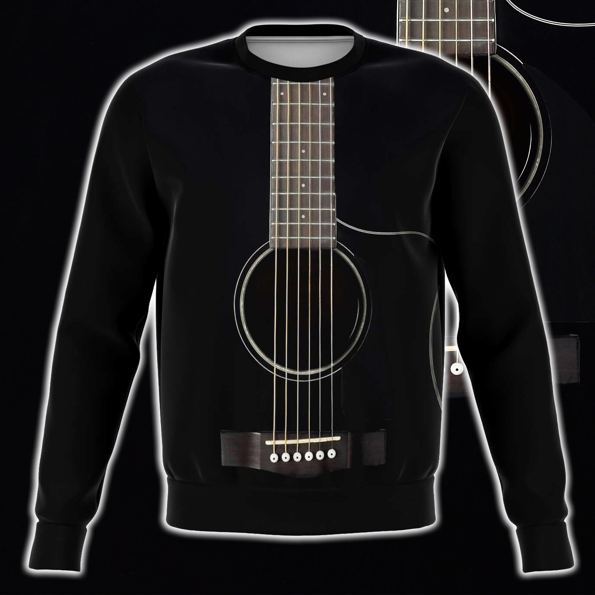 Black Guitar Sweatshirt