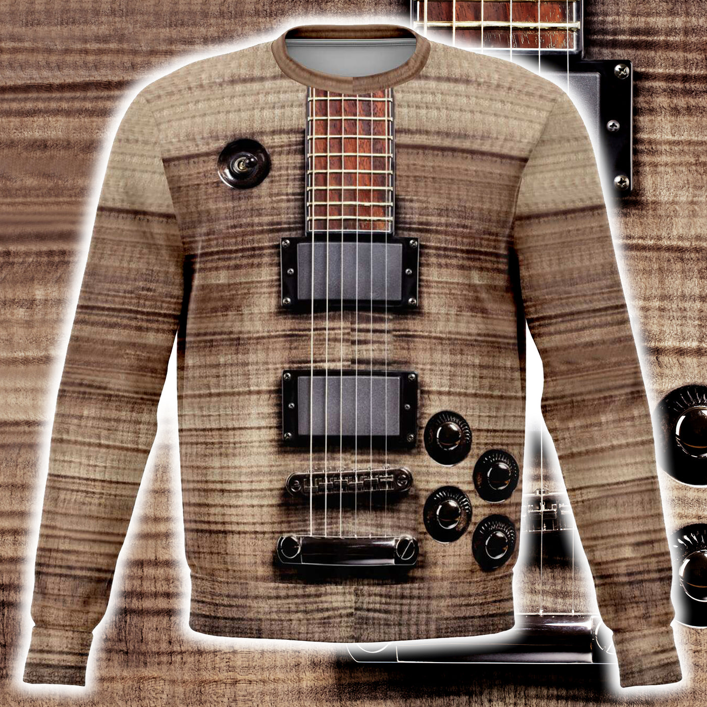 Electric Guitar Grey Sweatshirt