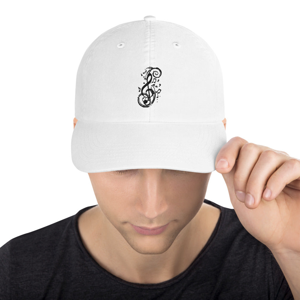 Treble Clef Music Notes Champion Dad Cap