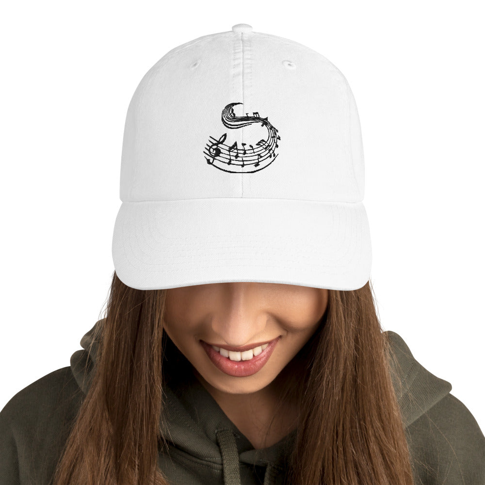 Music Notes Champion Dad Cap