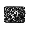 Musical Notes Heart Laptop Sleeve