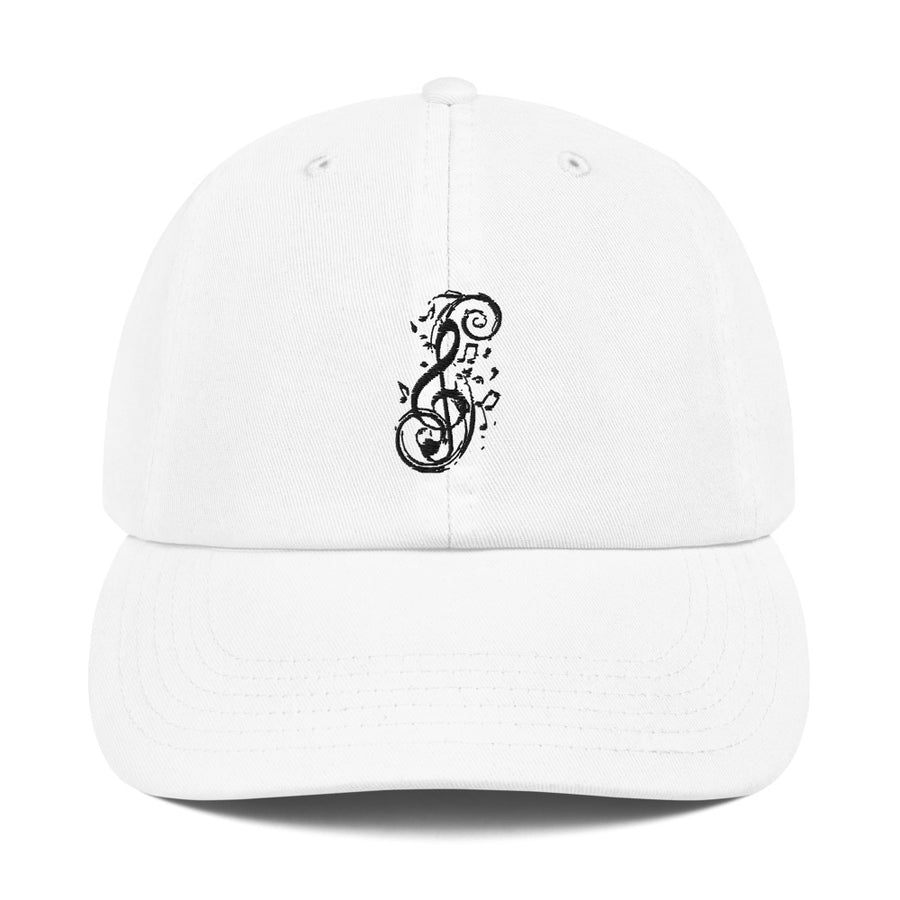 Treble Clef Music Notes Champion Dad Cap