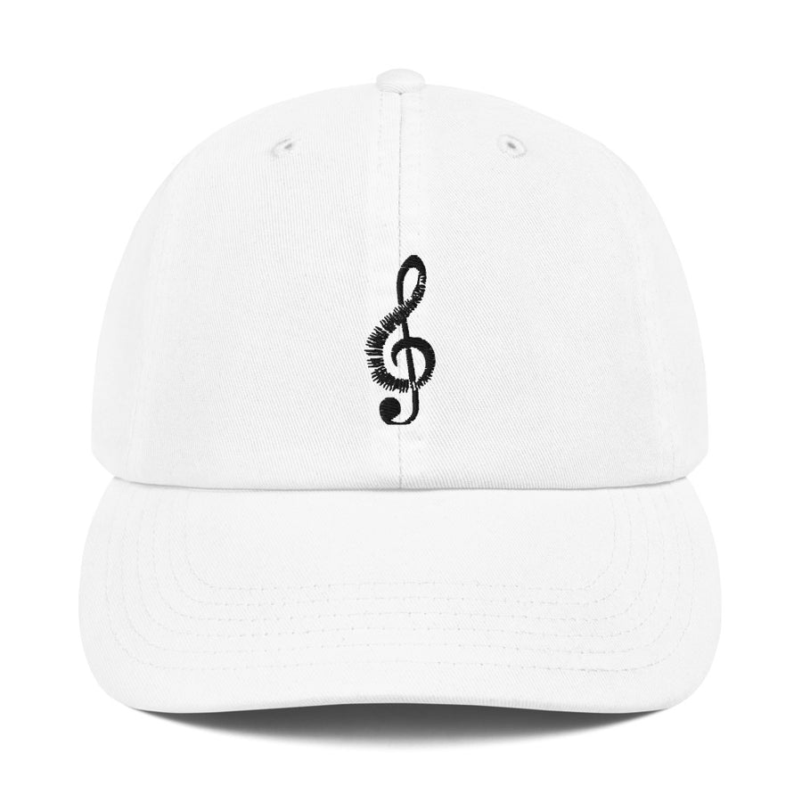 Treble Clef And Piano Keys Champion Dad Cap
