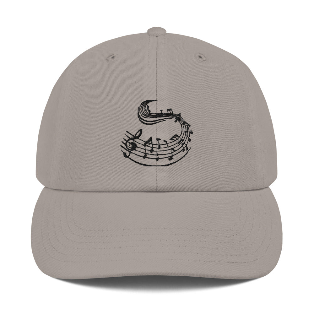 Music Notes Champion Dad Cap