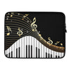 Piano Key With Music Notes Laptop Sleeve