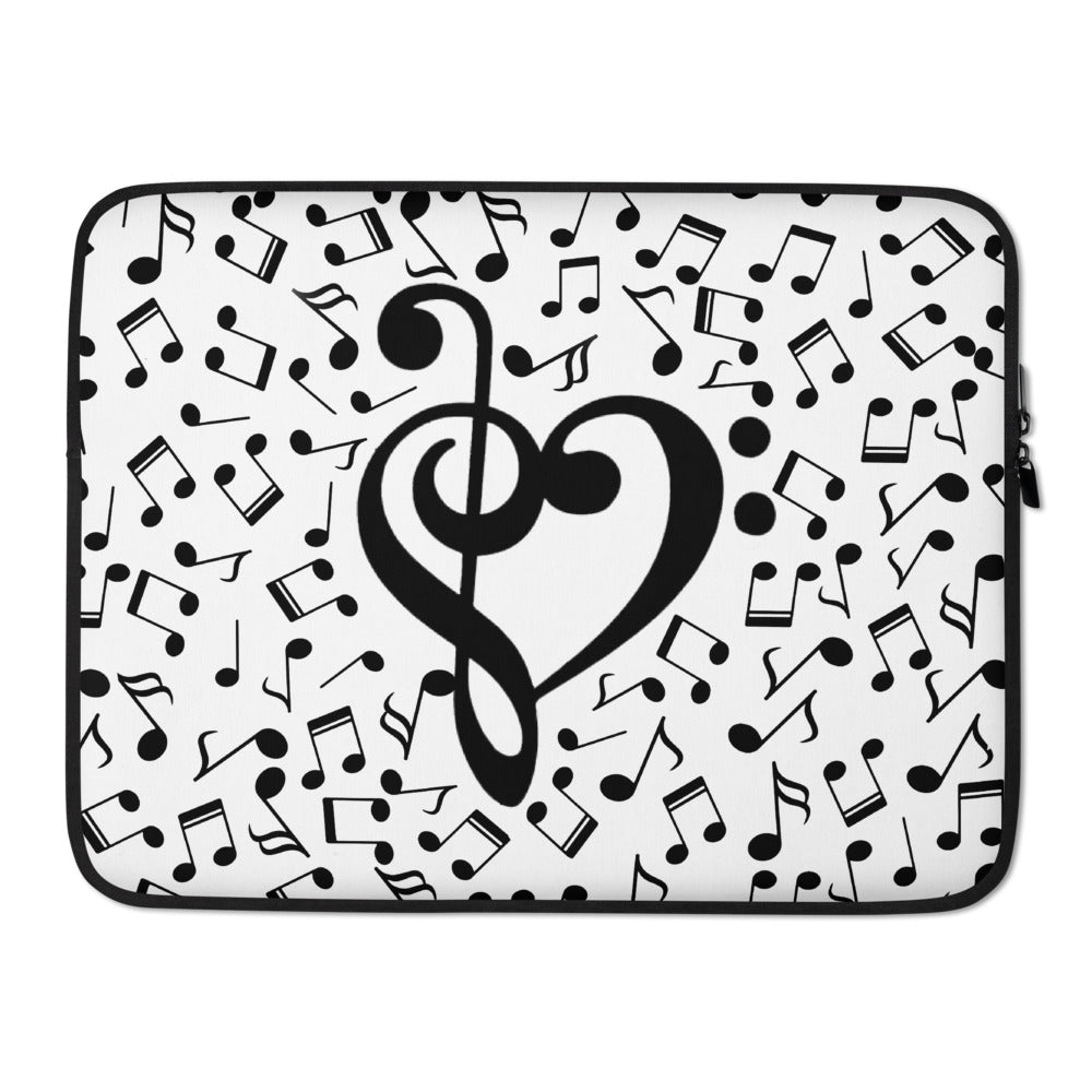 Music Notes Heart Laptop Sleeve - { shop_name }} - Review