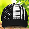 Piano American Flag Classic Cap