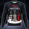 Christmas Begin With Violin Songs Sweatshirt