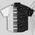 Piano Music Notes Short Sleeve