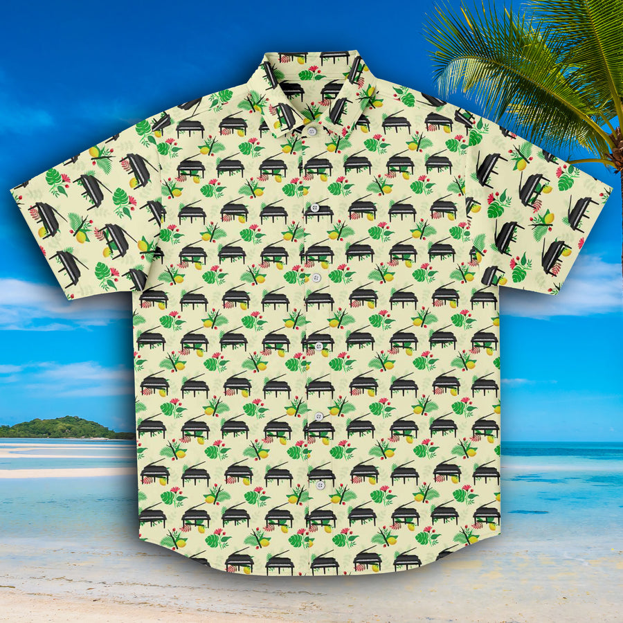 Grand Piano Floral Short Sleeve