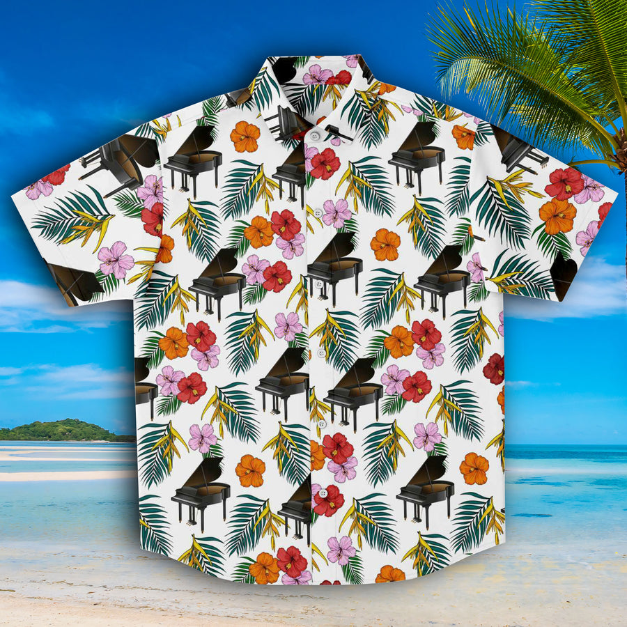 Piano Floral Short Sleeve