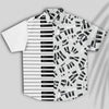 Piano Keys White Short Sleeve