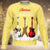 Christmas Begin With Guitar Songs Yellow Sweatshirt