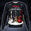 Stunning Christmas Begin With Guitar Songs Sweatshirt