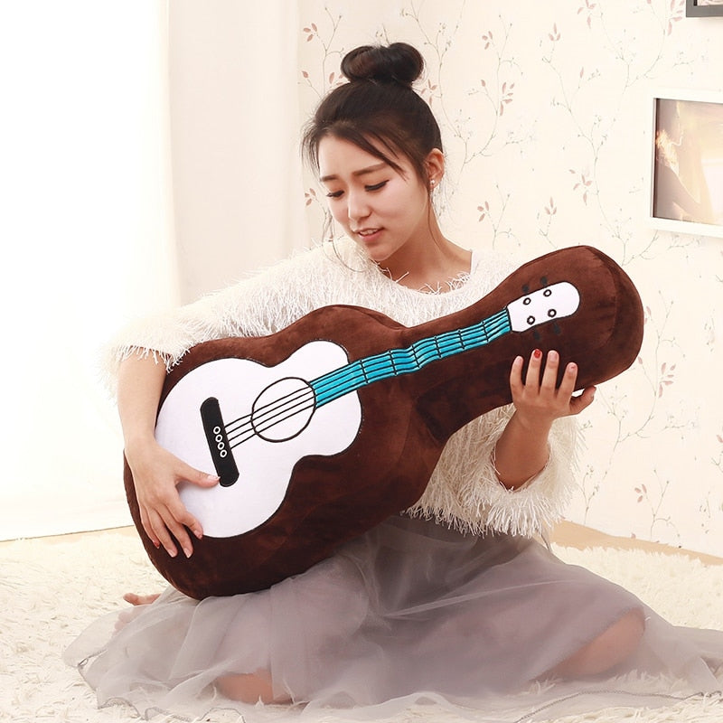 Guitar Plush Pillow