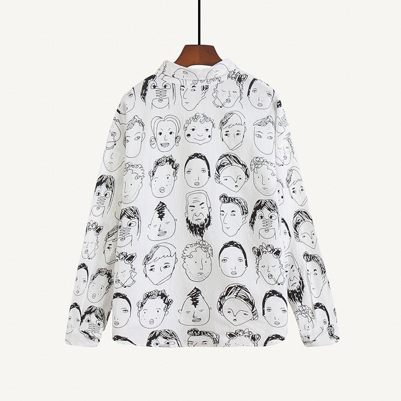 Faces Graffiti Blouse