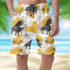 Piano Abstract Pattern Casual Shorts