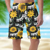 Piano Keys Sunflower Casual Shorts