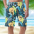 Guitar Floral Pattern Casual Shorts