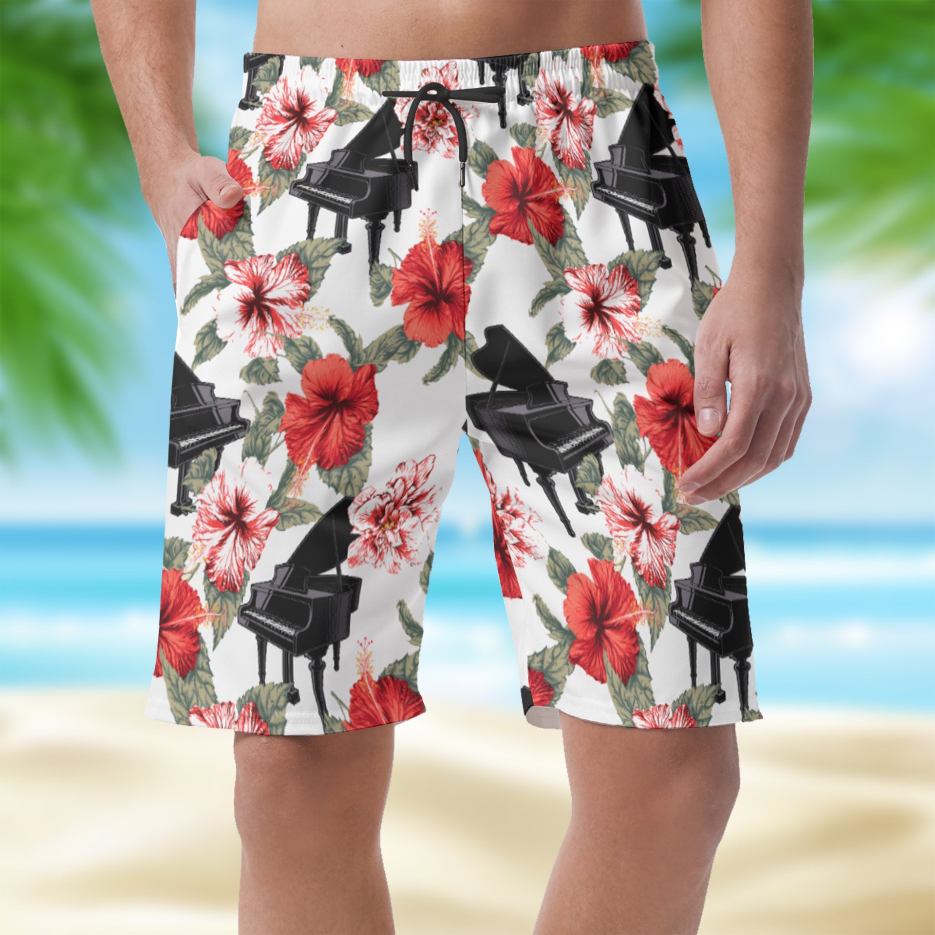 Grand Piano Floral Short Pants