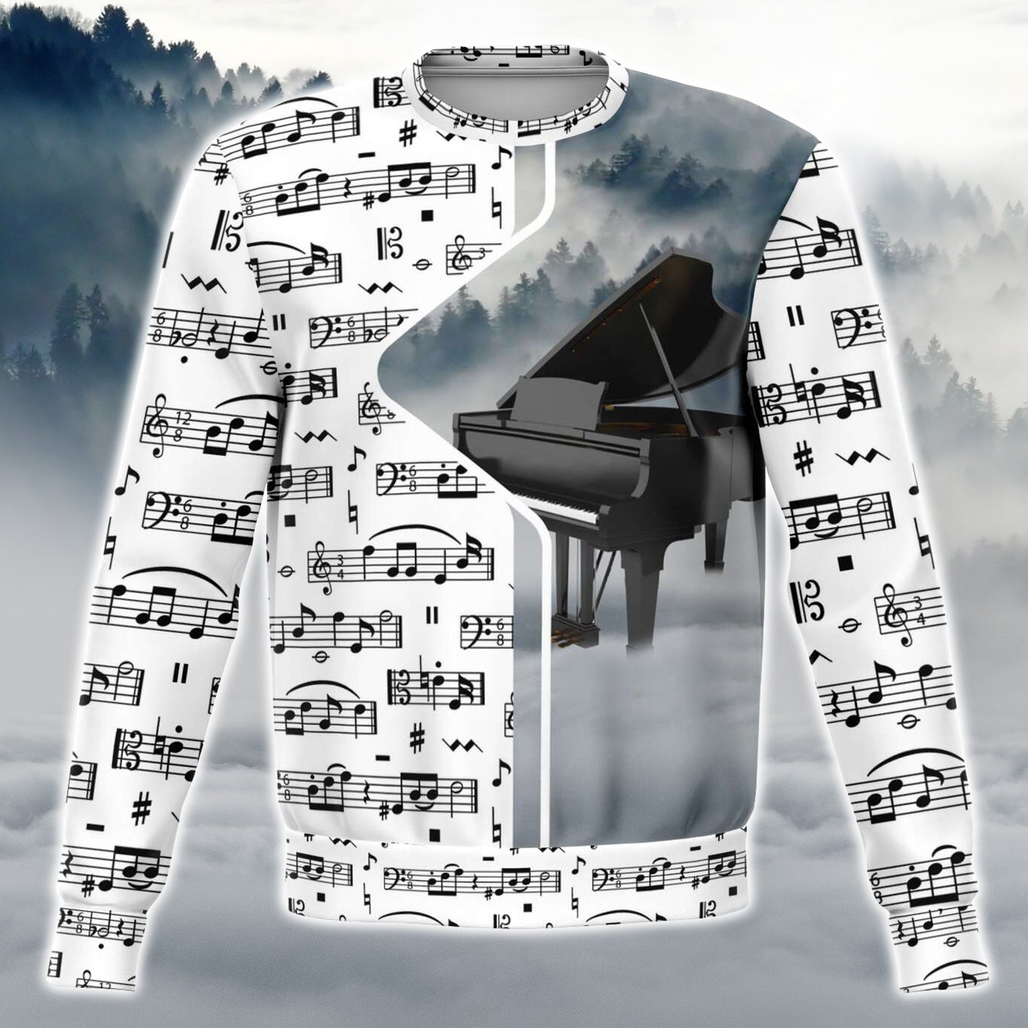 Grand Piano Music Sweatshirt