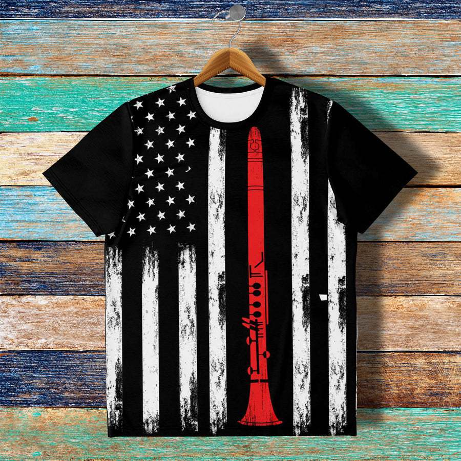 Flute American Flag T-Shirt