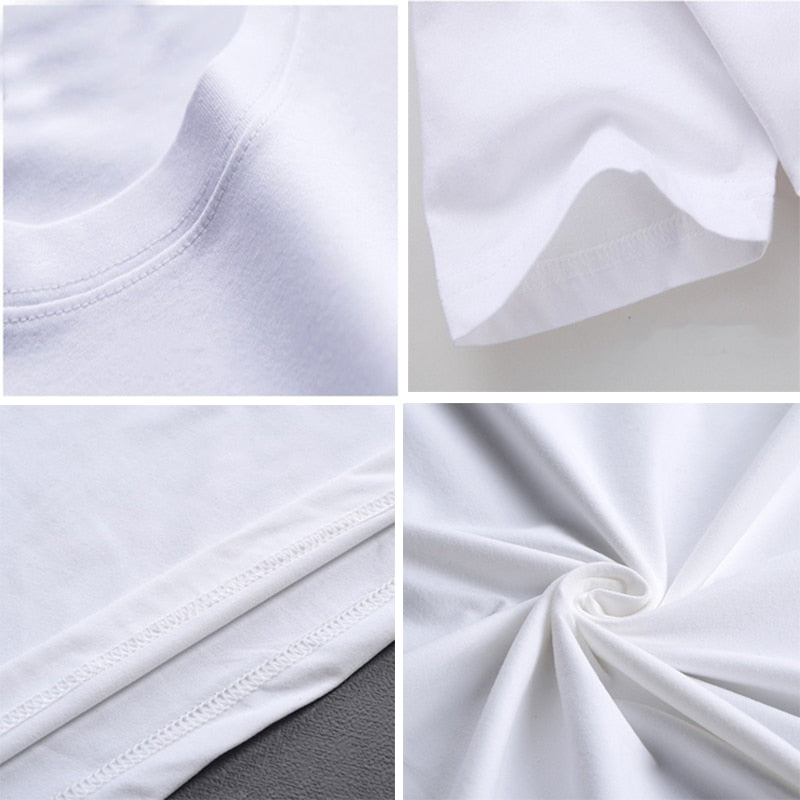 Huge Music Notes White T-shirt